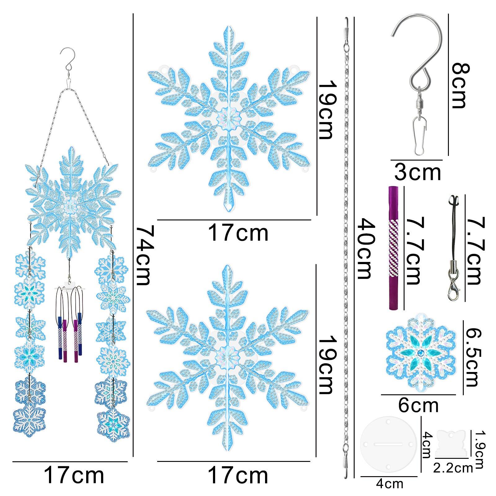 Accessoires- Wandbehänge（Schneeflocke） - Jetzt bei diamondspainting kaufen