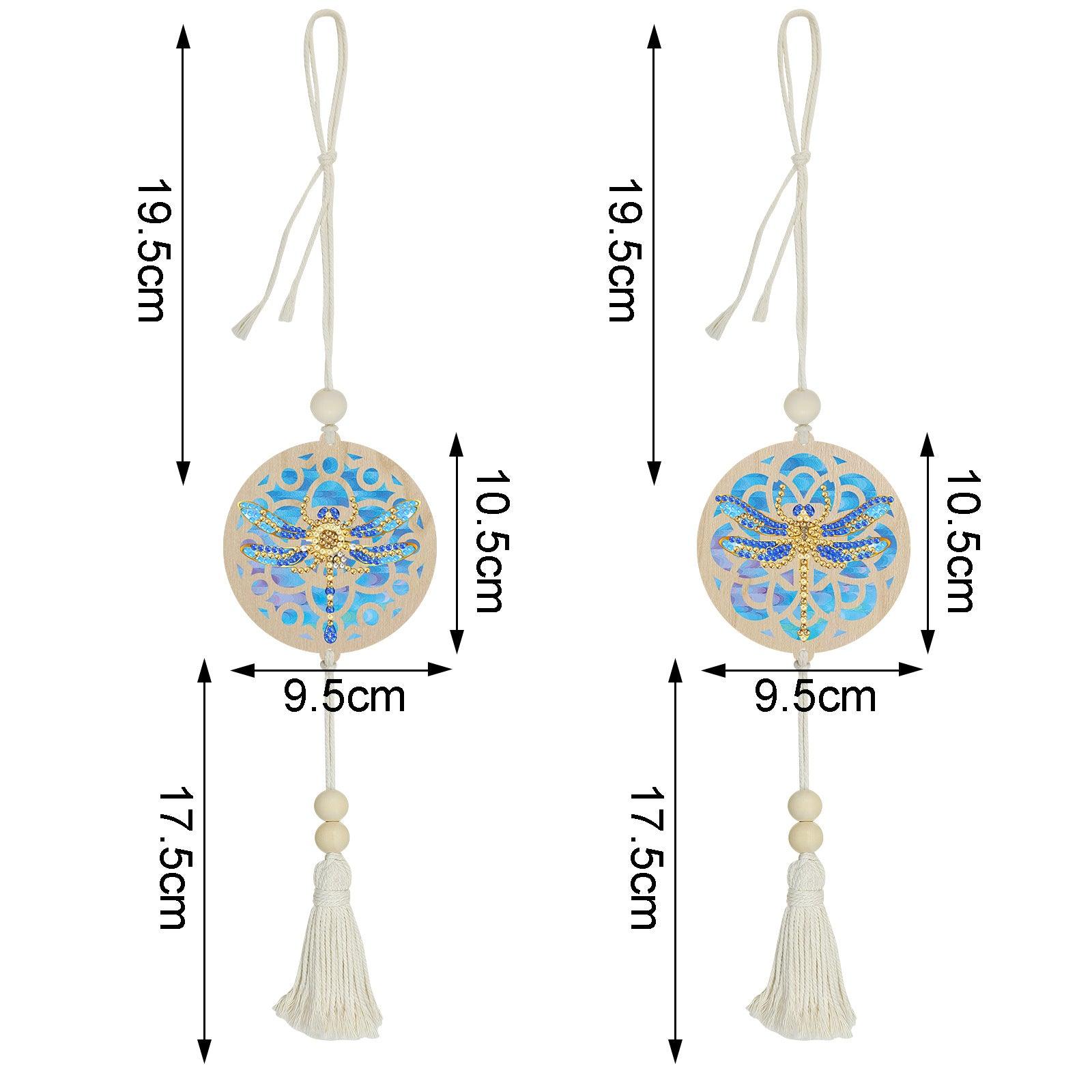Accessoires- Wanddekoration, zweiteiliges Set（Blaue Libelle） - Jetzt bei diamondspainting kaufen