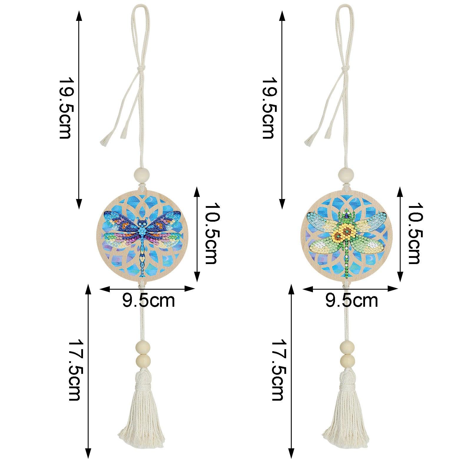 Accessoires- Wanddekoration, zweiteiliges Set（Blaugrüne Libelle） - Jetzt bei diamondspainting kaufen