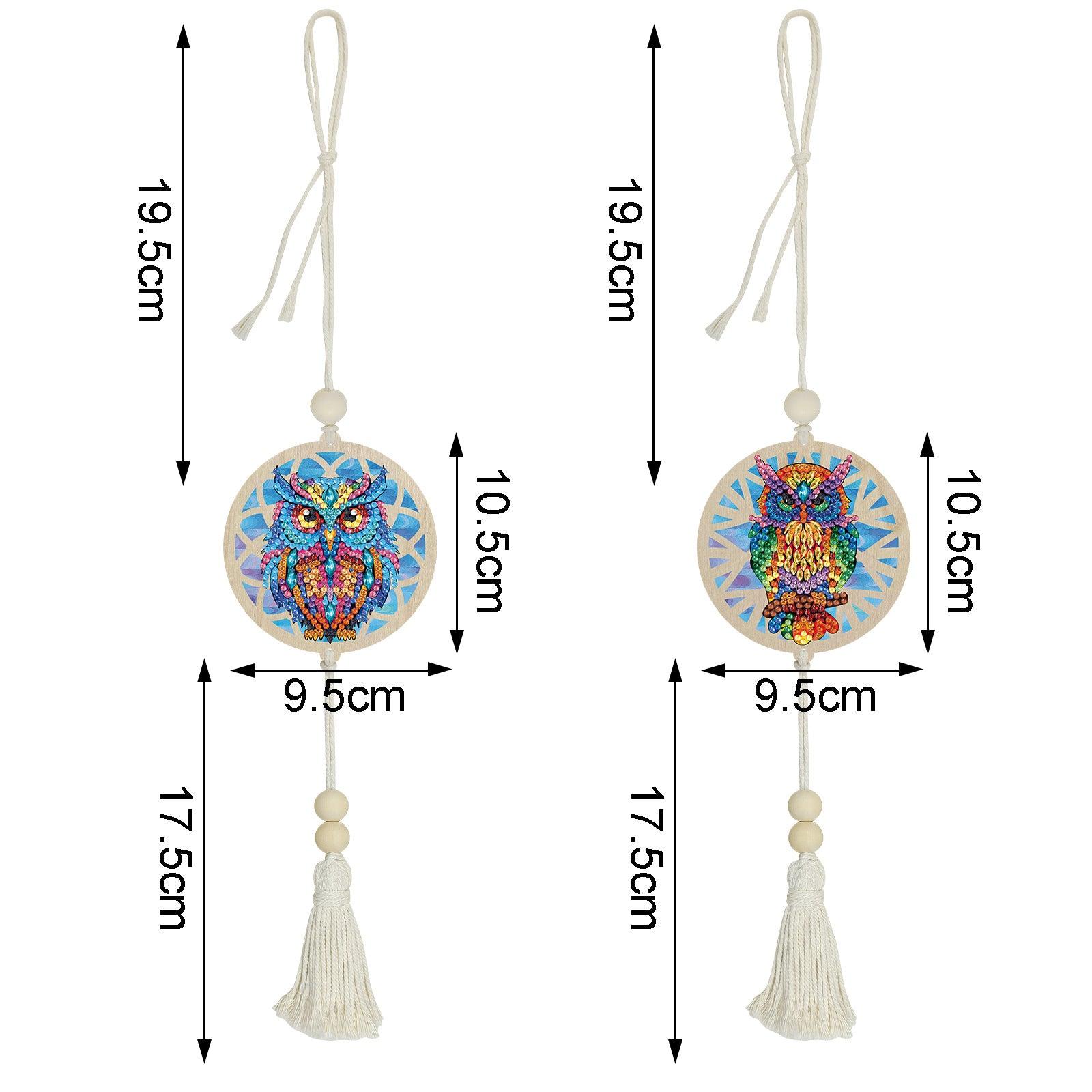 Accessoires- Wanddekoration, zweiteiliges Set（Eule） - Jetzt bei diamondspainting kaufen