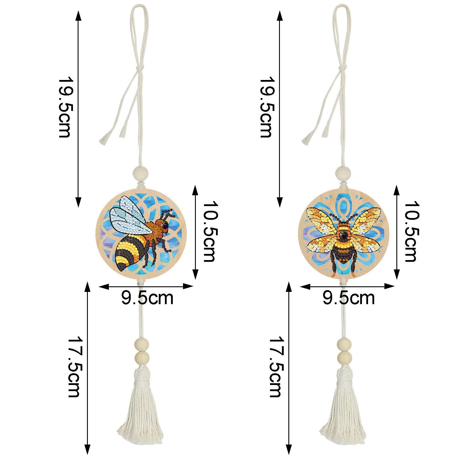 Accessoires- Wanddekoration, zweiteiliges Set（Schwarze und gelbe Biene） - Jetzt bei diamondspainting kaufen