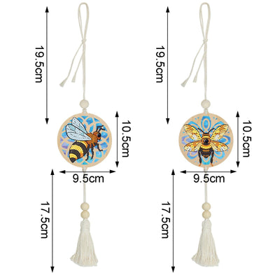 Accessoires- Wanddekoration, zweiteiliges Set（Schwarze und gelbe Biene） - Jetzt bei diamondspainting kaufen