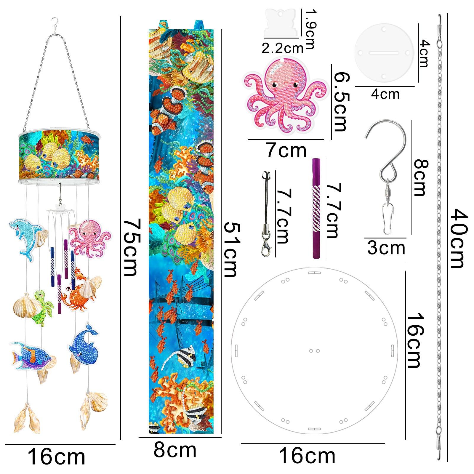 Accessoires-Windspiele（Fisch） - Jetzt bei diamondspainting kaufen