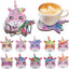 Diamond Painting-10x Einhorn Untersetzer