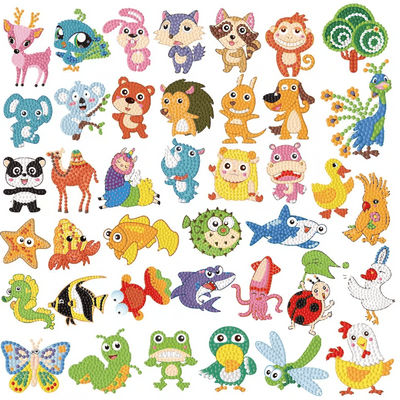 Diamond Painting-40X Tier Sticker - Jetzt bei diamondspainting kaufen