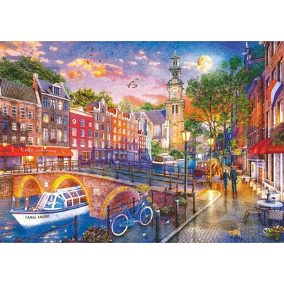 Diamond Painting-Amsterdam bei Nacht