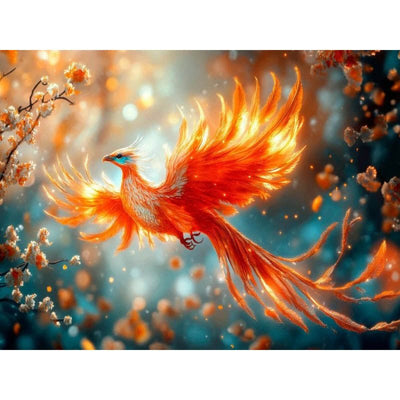Diamond Painting-Baby-Feuervogel der Magie