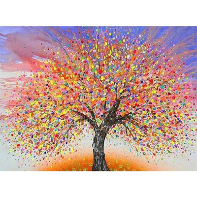 Diamond Painting-Bunter Baum