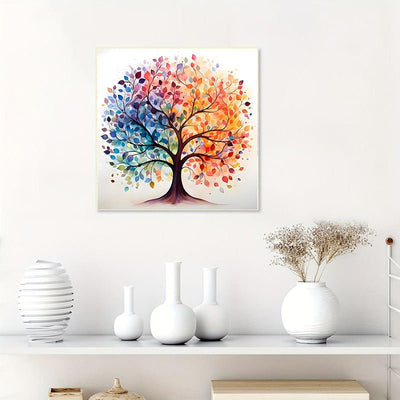 Diamond Painting-Bunter Baum