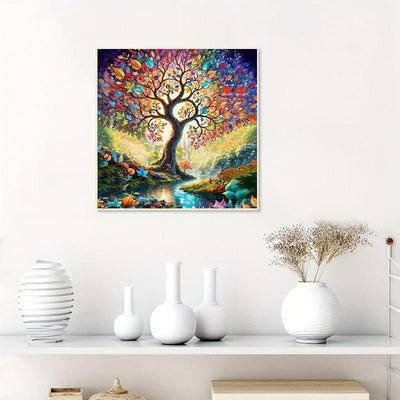 Diamond Painting-Bunter Baum