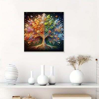 Diamond Painting-Bunter Baum