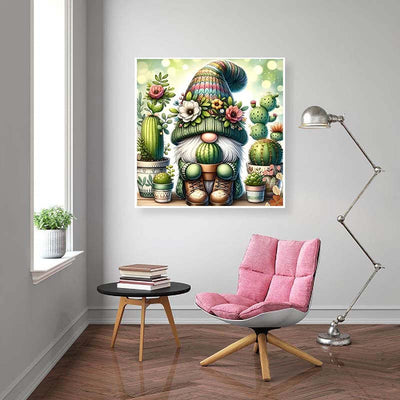Diamond Painting-Bunter Pflanzenzwerg