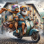 Diamond Painting-Der alte Mann auf dem Motorrad - Jetzt bei diamondspainting kaufen