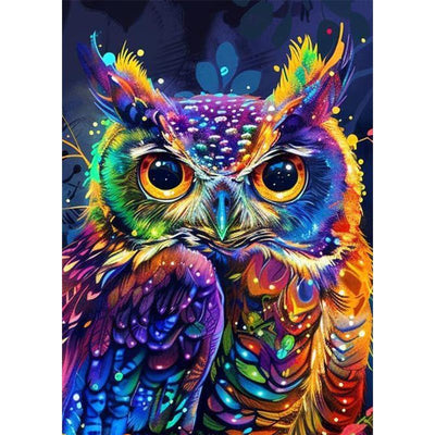 Diamond Painting-Der Blick der Eule