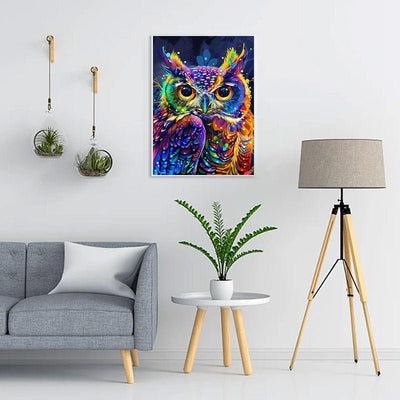 Diamond Painting-Der Blick der Eule