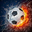 Diamond Painting-Der brennende Ball