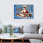 Diamond Painting-Der Weihnachtsmann und die Tiere