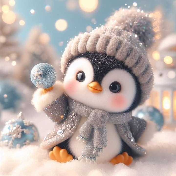 Diamond Painting-Der Winterpinguin - Jetzt bei diamondspainting kaufen