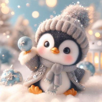 Diamond Painting-Der Winterpinguin - Jetzt bei diamondspainting kaufen