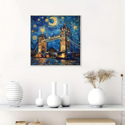 Diamond Painting-Die London Bridge bei Nacht