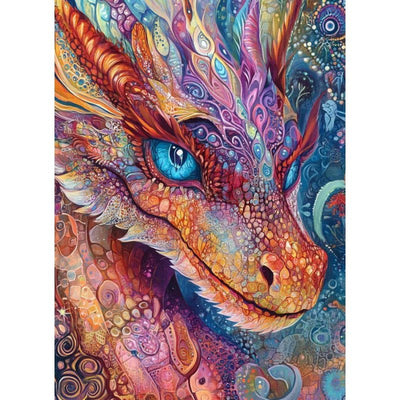 Diamond Painting-Drachenflamme der Fantasie