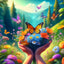 Diamond Painting-Einen Blumenstrauß in den Händen halten - Jetzt bei diamondspainting kaufen