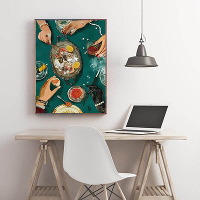 Diamond Painting-Eleganz am Tisch
