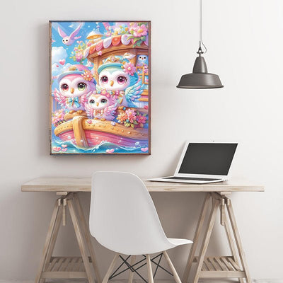 Diamond Painting-Eulenmärchen auf hoher See