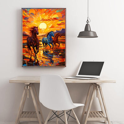Diamond Painting-Feuer und Freiheit