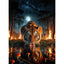 Diamond Painting-Feuerwald und Tiger