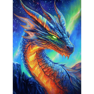 Diamond Painting-Flammenwächter der Nacht