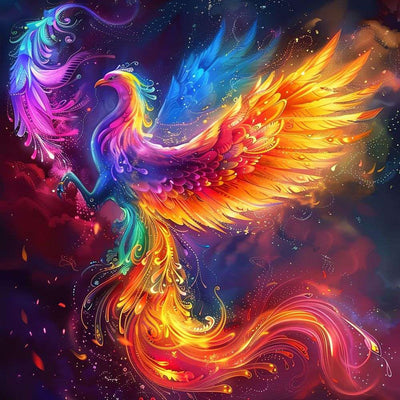 Diamond Painting-Fliegender Phönix - Jetzt bei diamondspainting kaufen