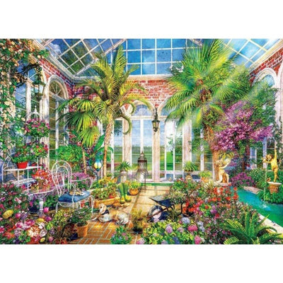 Diamond Painting-Florales Paradies mit Palmen