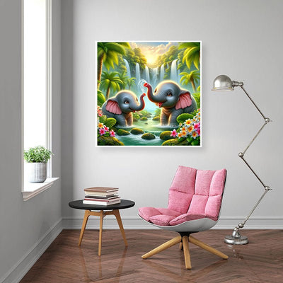 Diamond Painting-Freundschaft im Dschungel