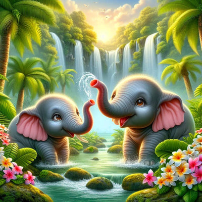 Diamond Painting-Freundschaft im Dschungel - Jetzt bei diamondspainting kaufen