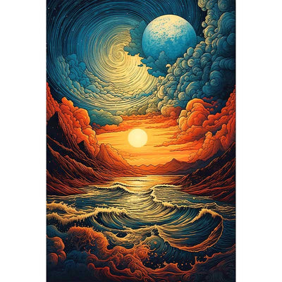 Diamond Painting-Galaktische Wellen