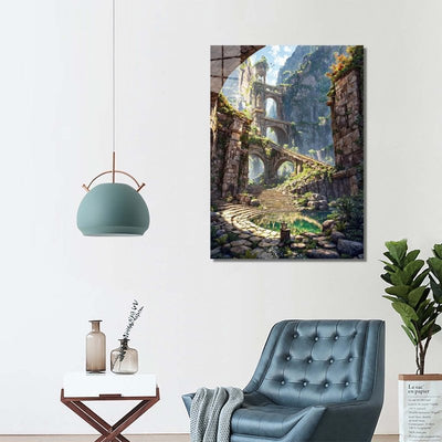 Diamond Painting- Geheimnisvolle Welt der Ruinen