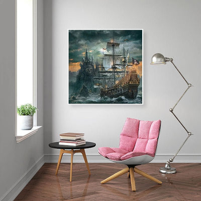 Diamond Painting-Geisterschiff der Schatten