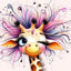 Diamond Painting-Giraffe, die zwinkert - Jetzt bei diamondspainting kaufen