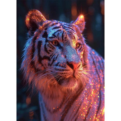 Diamond Painting-Glänzende Tiger