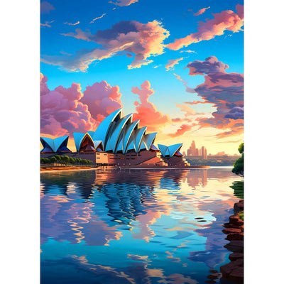 Diamond Painting-Glanzvolles Sydney Panorama