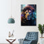 Diamond Painting-Glitch-Löwe