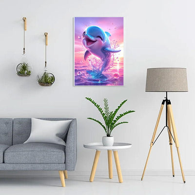 Diamond Painting-Glücklicher Delphin