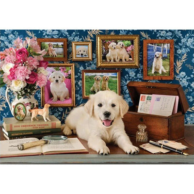 Diamond Painting-Golden Retriever Liebe