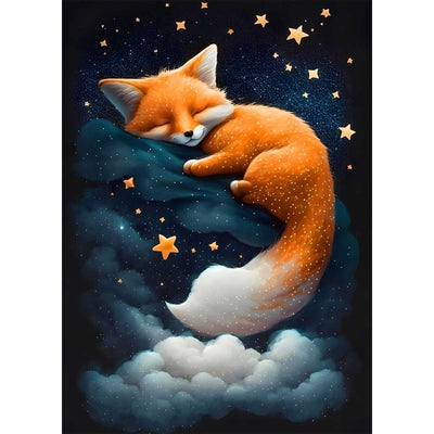 Diamond Painting-Gute Nacht, kleiner Fuchs