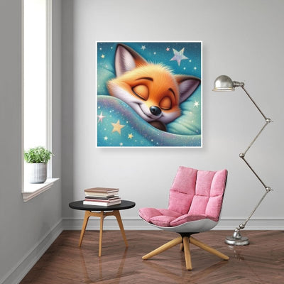 Diamond Painting-Gute Nacht kleiner Fuchs