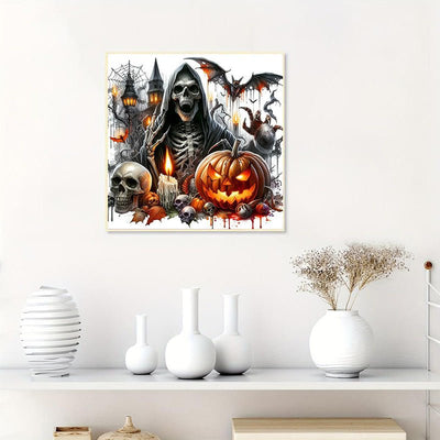 Diamond Painting-Halloween-Skelett