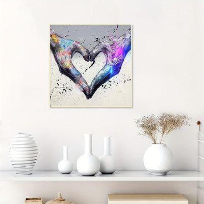 Diamond Painting-Handfläche