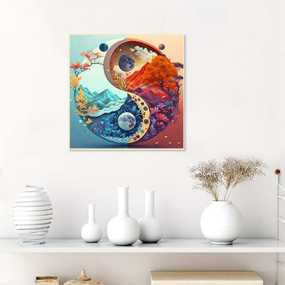 Diamond Painting-Heiß und kühl