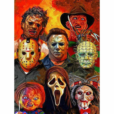 Diamond Painting-Horrorlegenden